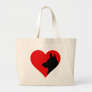 German Shepherd Large Tote Bag