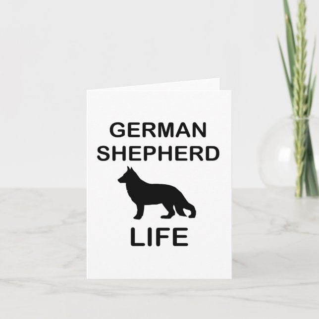 german shepherd life card (Front)