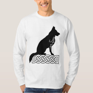 German Shepherd Loki Sailor’s Knot Black  T-Shirt