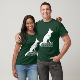 German Shepherd Loki Sailor’s Knot White T-Shirt