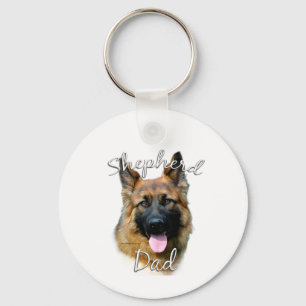 German Shepherd (longhair) Dad 2 Key Ring