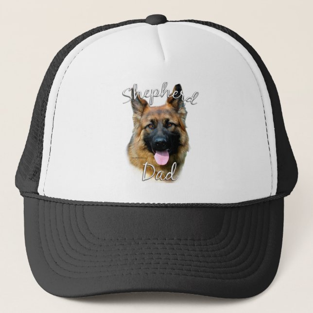German Shepherd (longhair) Dad 2 Trucker Hat (Front)