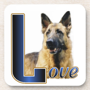 German Shepherd Love Coaster