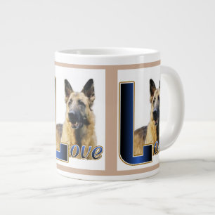 German Shepherd LOVE Gifts Large Coffee Mug