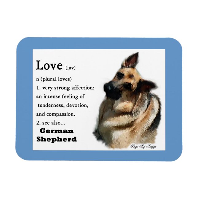 German Shepherd Love Is Magnet (Horizontal)