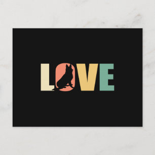 German shepherd Love Postcard