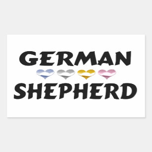 German Shepherd Love Stickers
