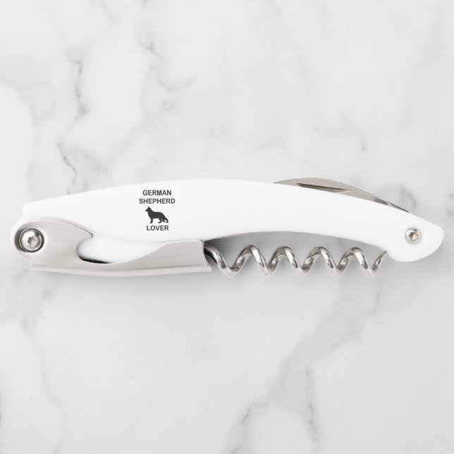 german shepherd lover corkscrew (Front)