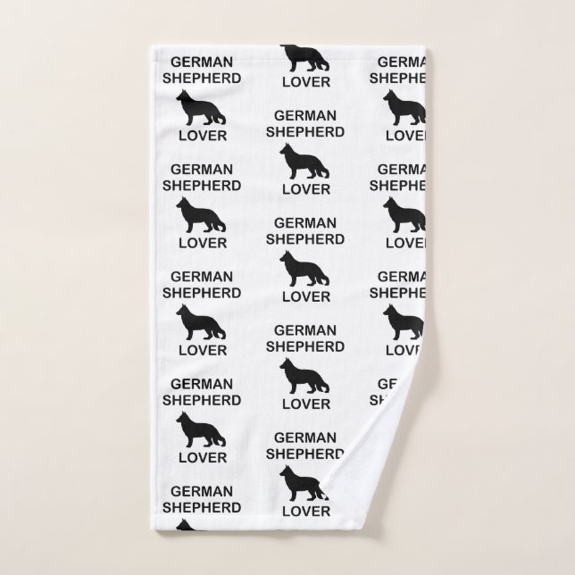 german shepherd lover hand towel (Hand Towel)