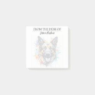 German Shepherd Lover Monogrammed Dog Post-it Notes