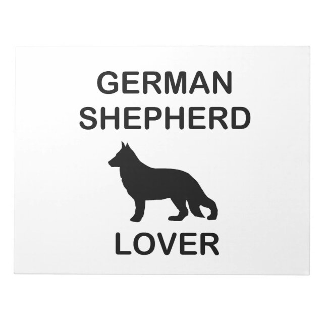 german shepherd lover notepad (Front)