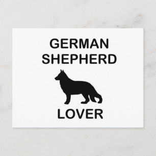 german shepherd lover postcard