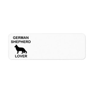 german shepherd lover return address label