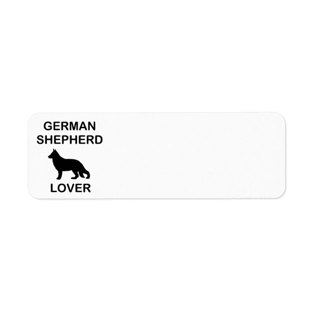 german shepherd lover return address label (Front)