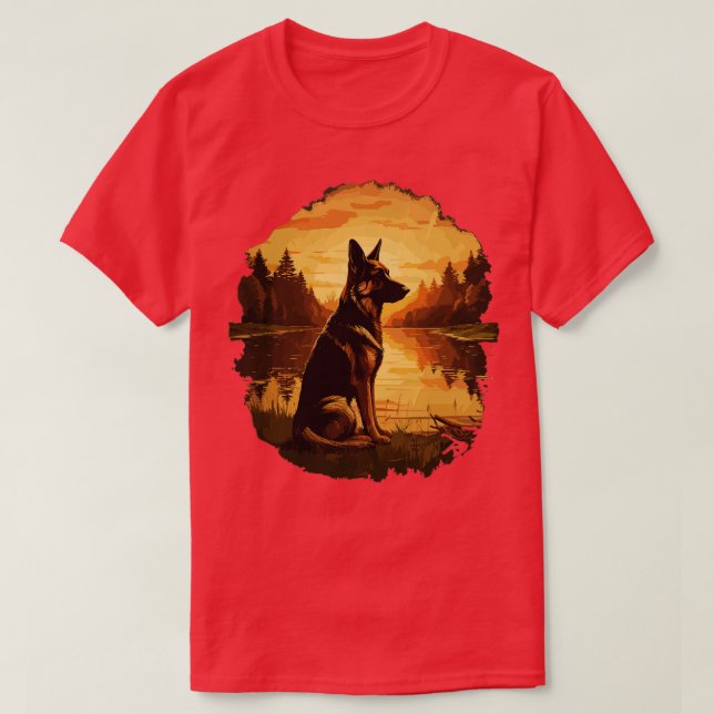 German Shepherd lover T-Shirt (Design Front)