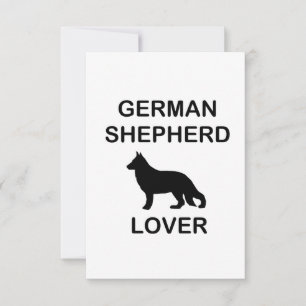 german shepherd lover thank you card