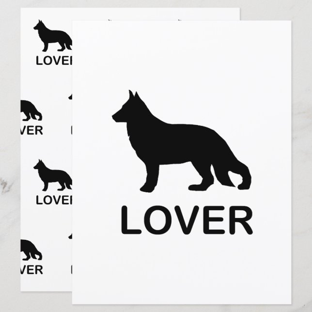 German Shepherd Lover with Silhouette (Front/Back)