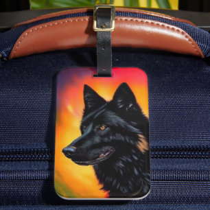German Shepherd Luggage Tag