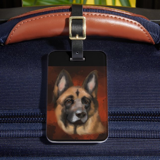 GERMAN SHEPHERD  LUGGAGE TAG (Front Insitu 2)