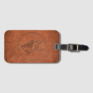 German shepherd luggage tag