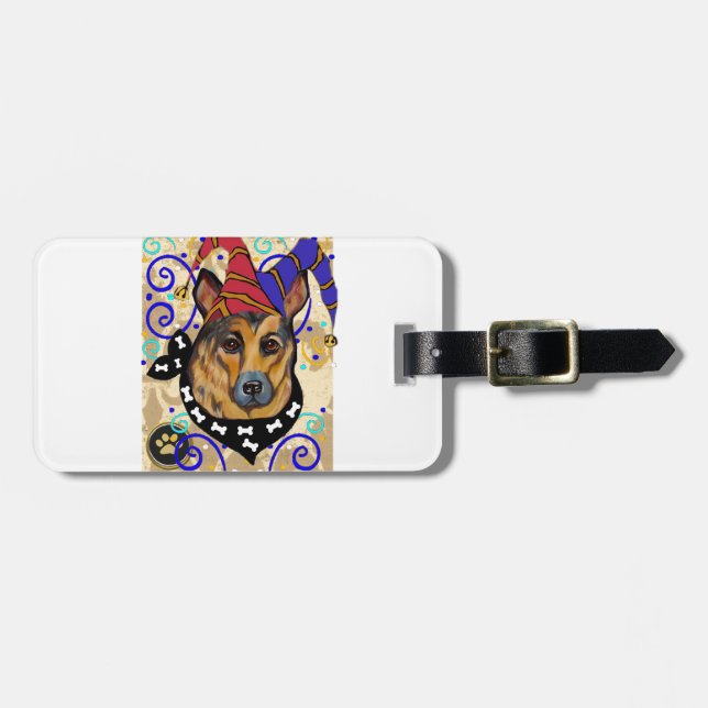 GERMAN SHEPHERD LUGGAGE TAG (Front Horizontal)