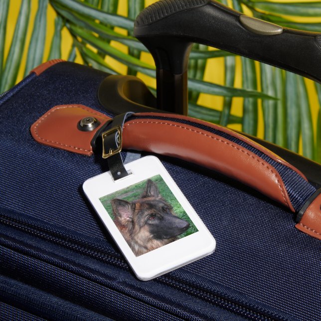 german shepherd luggage tag (Front Insitu 1)
