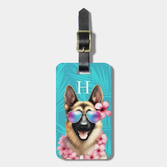 German Shepherd Luggage Tags (Front Vertical)