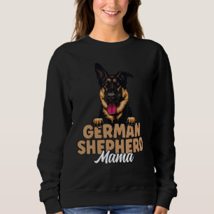 German Shepherd Mama Black and Tan German Shepherd Sweatshirt