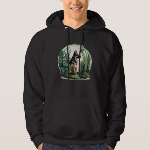 German Shepherd Mama Plant  Dog Hoodie