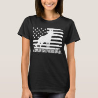 German Shepherd Mama USA Flag, Patriotic Dog Mum