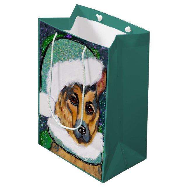 GERMAN SHEPHERD   MEDIUM GIFT BAG (Front Angled)