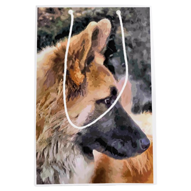 GERMAN SHEPHERD MEDIUM GIFT BAG (Front)