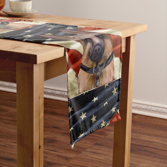 German Shepherd Medium Table Runner (In Situ)
