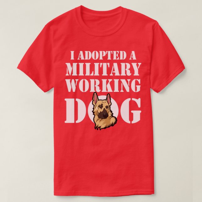 German Shepherd Military Working Dog Adoption1 T-Shirt (Design Front)