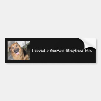 German Shepherd Mix Bumper Sticker