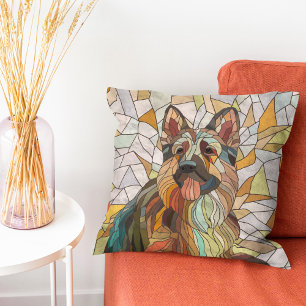 German Shepherd - Mosaic Art Cushion