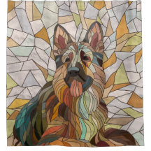 German Shepherd -  Mosaic Art