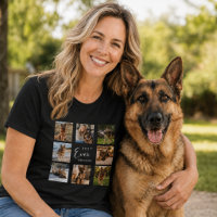 German Shepherd Mother GSD mum photo collage black