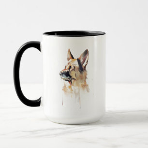German Shepherd Mug, Dog Mom Coffee Cup