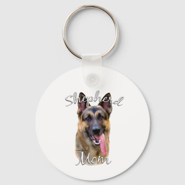German Shepherd Mum 2 Key Ring (Front)