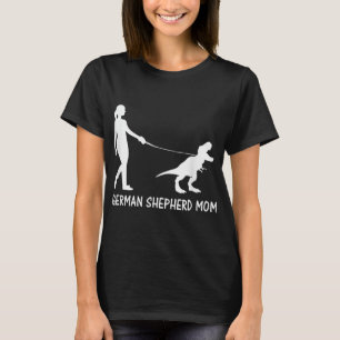 German Shepherd Mum Dinosaur GSD Owners Trex Women T-Shirt