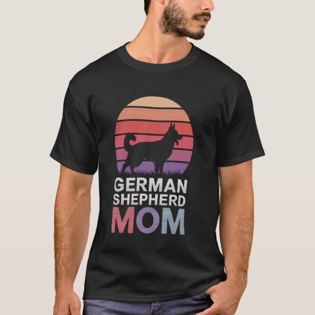German Shepherd Mum Funny German Shepherd T-Shirt (Front)