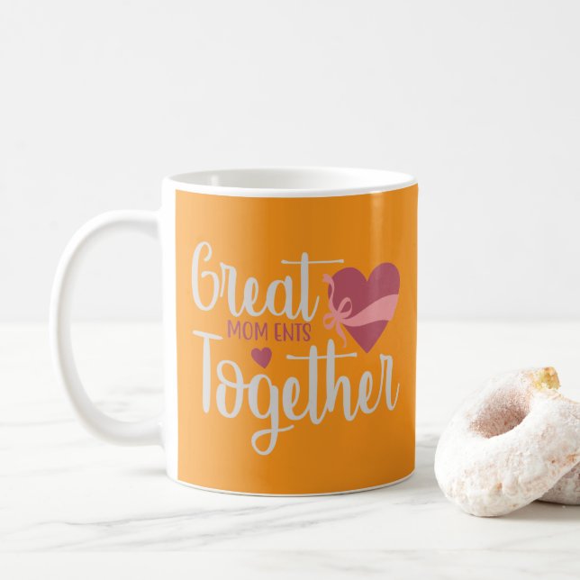 German Shepherd Mum Pink Typography Classic Coffee Mug (With Donut)