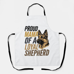 German Shepherd Mum Shirt Vintage Dog Mama Graphic Apron