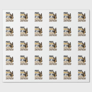 German Shepherd Mum Shirt Vintage Dog Mama Graphic Wrapping Paper
