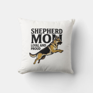 German Shepherd Mum Shirt Vintage Engraving Dog Lo Cushion