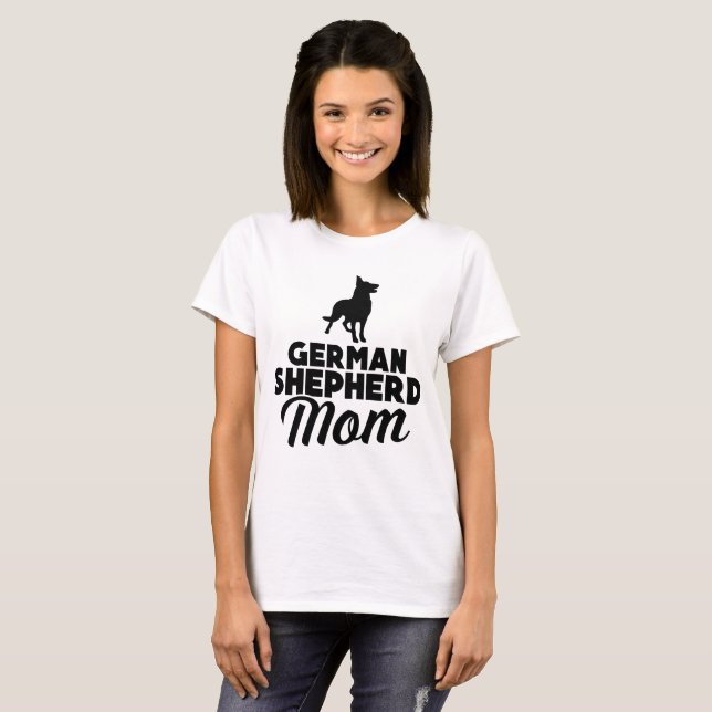 German Shepherd Mum T-Shirt (Front Full)