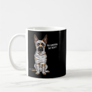 German Shepherd Mummy Halloween Dog Coffee Mug