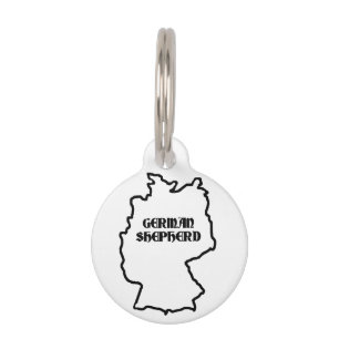 german shepherd name in origin pet tag