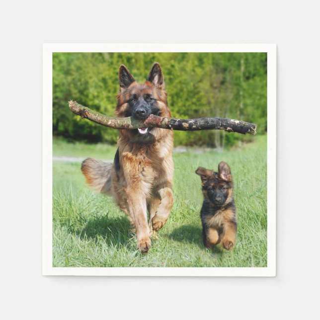 German Shepherd Napkin (Front)